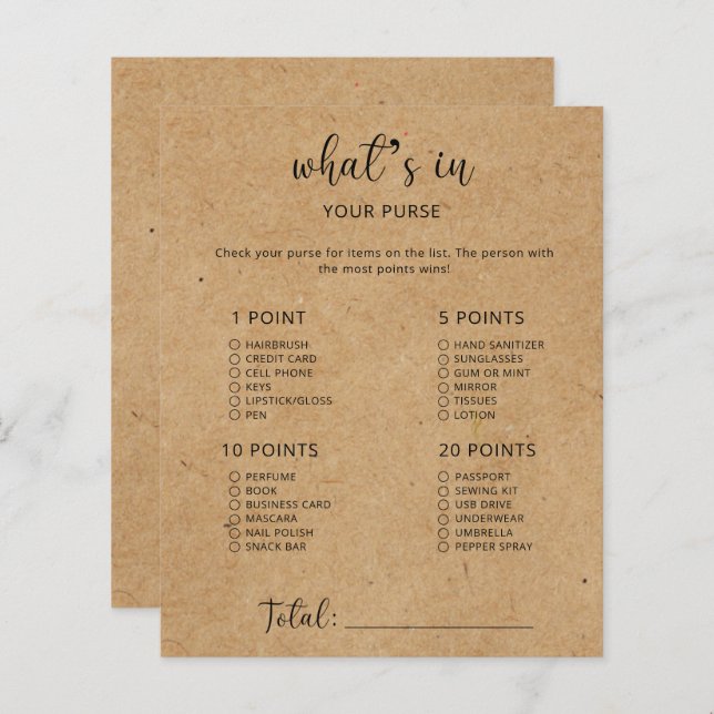 Russo - O que há no chá de fraldas da bolsa? (Frente/Verso)