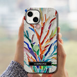 Russo Personalizado<br><div class="desc">Esta capa de telefone rústica é decorada com um mosaico botânico colorido. Facilmente personalizável. Porque nós criamos a nossa trabalho de arte, você não encontrará esta imagem exata de outros designers. Mosaico original © Michele Davies.</div>