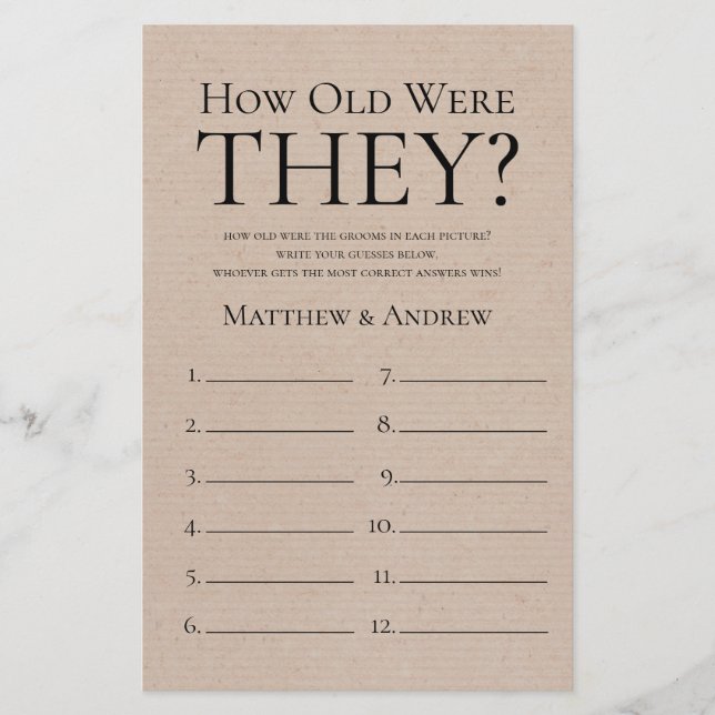 Russo Quão Velhos Eles Eram LGBTQ (Frente)