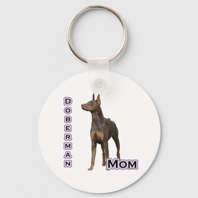 Rust Doberman Mãe 4 - Chaveiro (Frente)