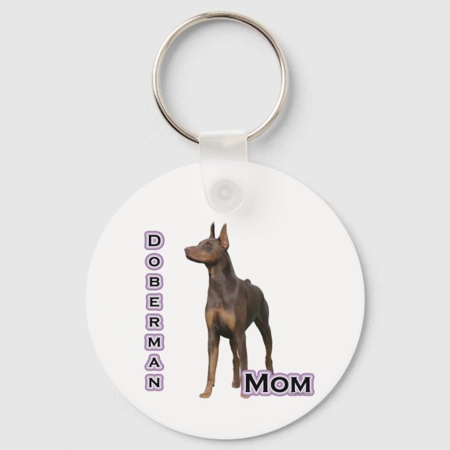 Rust Doberman Mãe 4 - Chaveiro (Frente)