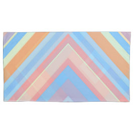 Rust Leaf Geometric Pattern Pillowcases – Modern A