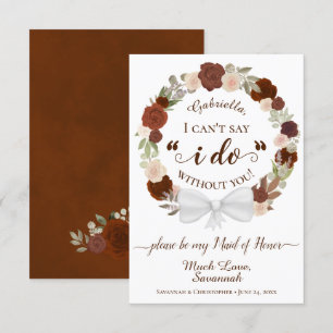 Rust Orange Floral Wreath Seja Minha Placa De Madr