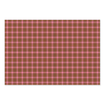 Rust Pink Plaid Tartan Retro Color