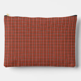 Rust Red Plaid Retro Color
