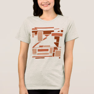 Rust Terracotta Red Beige Sudoeste Abstrato