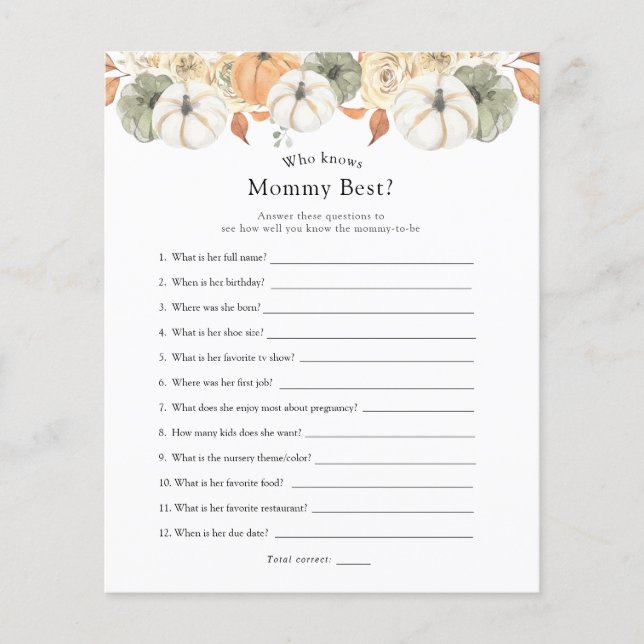 Rustic Autumn Que Conhece Melhor Mamães (Frente)