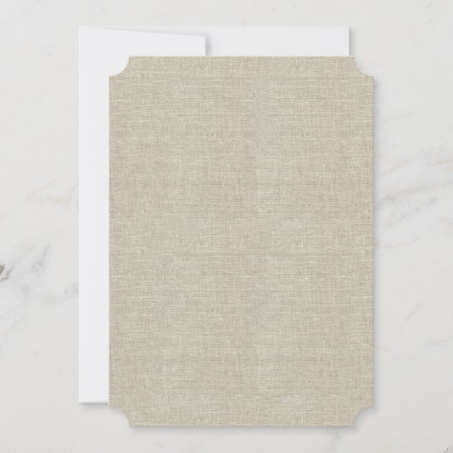 Rustic Beige Linen Impressa (Frente)