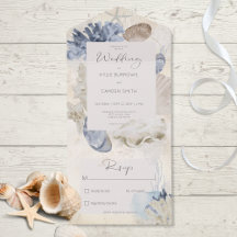 Rustic Blue Ocean Beach Cream No Janta