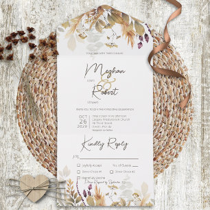 Rustic Boho Fall Wildflower Janto Branco