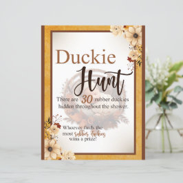 Rustic Boho Floral Chá de fraldas Duck Hunt