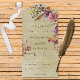 Rustic Boho Jewel Tone Florals Sage No Janto