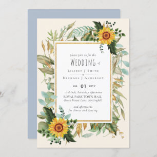 Rustic BOHO Sunflower Casamento Verde