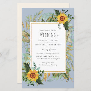 Rustic BOHO Sunflower Casamento Verde
