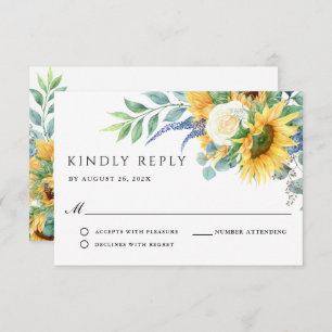 Rustic Boho Sunflower RSVP