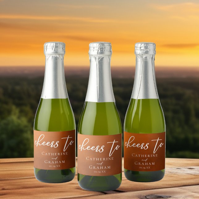 Rustic Burnt Orange Boho Autumn Casamento Mini (Criador carregado)