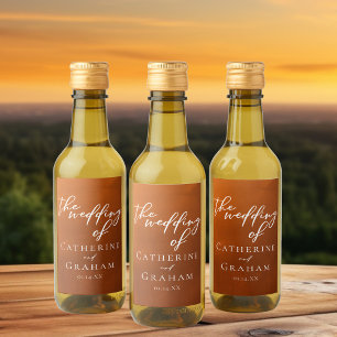 Rustic Burnt Orange Boho Autumn Casamento Mini