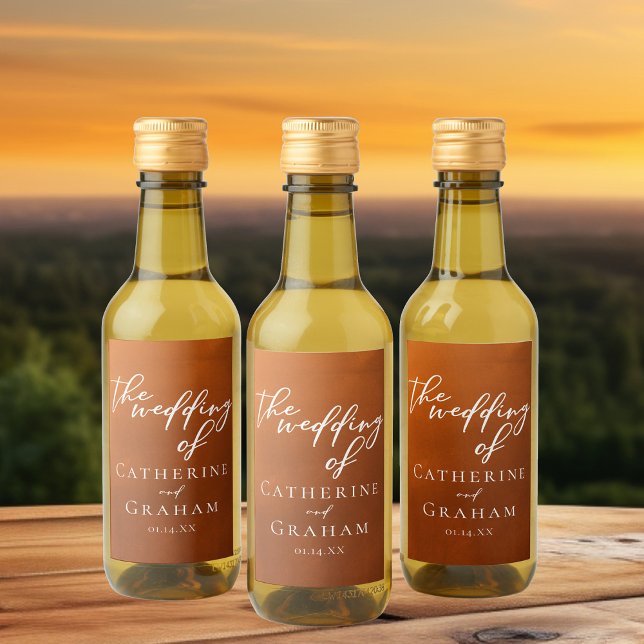 Rustic Burnt Orange Boho Autumn Casamento Mini (Criador carregado)