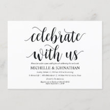 Rustic Celebre conosco Brunch Convite Card