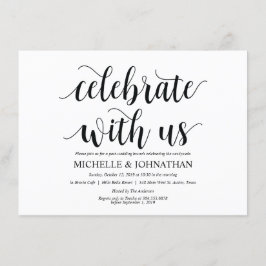 Rustic Celebre conosco Brunch Convite Card