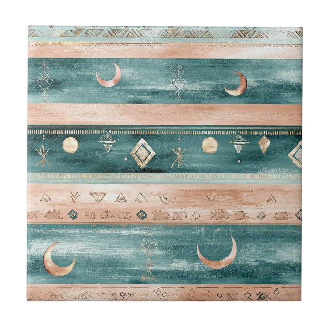 Rustic Celestial Stripe Moon Sun Earthy (9) (Frente)