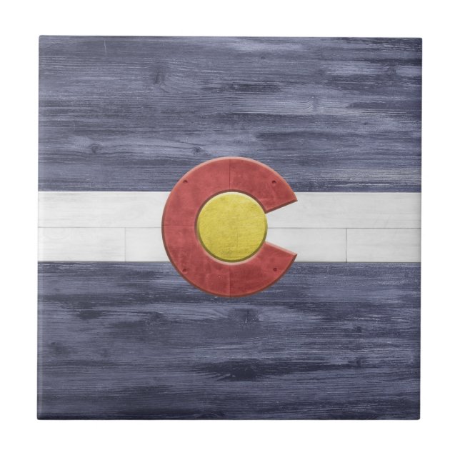 Rustic Colorado Flag (Frente)
