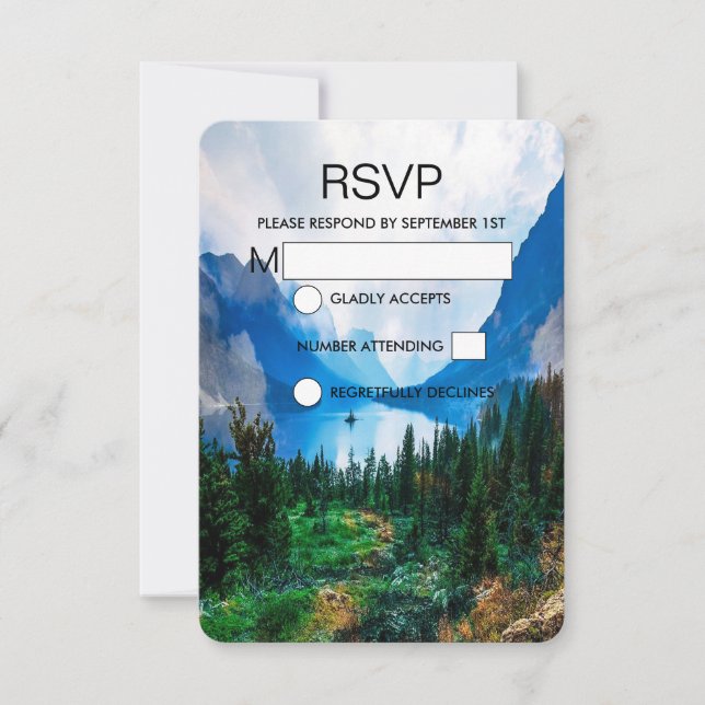 Rustic Country Mounains Scenical Nature RSVP (Frente)