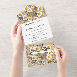Rustic Daisies Summer Daisy Flowers boho