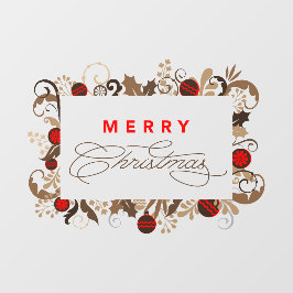 Rustic Elegant Vintage Felry Calliografia de Natal