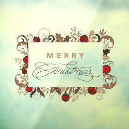 Rustic Elegant Vintage Felry Calliografia de Natal