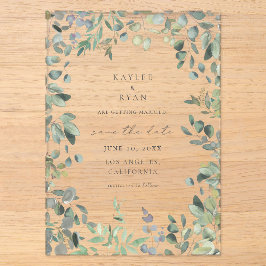 Rustic Eucalyptus Salve a Data