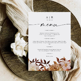 Rustic Fall Deixa O Menu Plano De Casamento