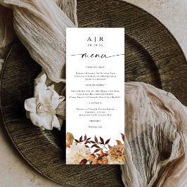 Rustic Fall Deixa O Menu Plano De Casamento