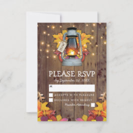 Rustic Fall Lights Autumn Deixa RSVP Casamento