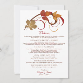 Rustic Falling Deixa O Cartão De Boas-Vindas De Ca