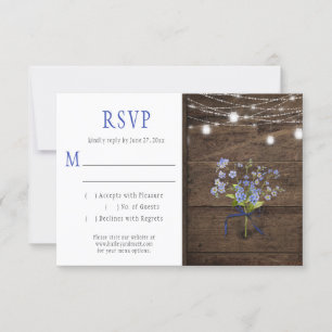 Rustic Forget-Me-Nots Mason Jar String Lights RSVP