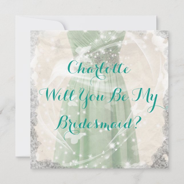 Rustic Green Você Será Meu Convite Para A Porta-Vo (Frente)