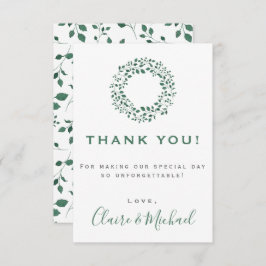 Rustic Greenery | Cartões de agradecimentos de cas