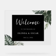 Rustic Greenery Watercolor Wedding Welcome