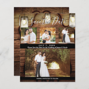 Rustic Hangles Foto de Casamento Salva a Data