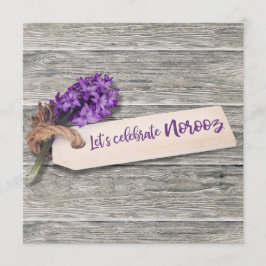 Rustic Happy Noroz Hyacinth - Convite