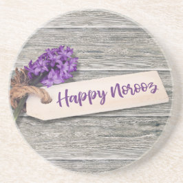 Rustic Happy Noroz Hyacinth - Porta copos Sandston
