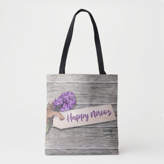 Rustic Happy Noroz Hyacinth - Tote Bag (Frente)