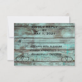 Rustic Hearts RSVP