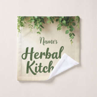 Rustic Herb Kitchen Personalizada Toalha