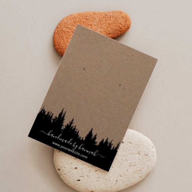 Rustic Kraft Forest Handmade Earring Display (Criador carregado)