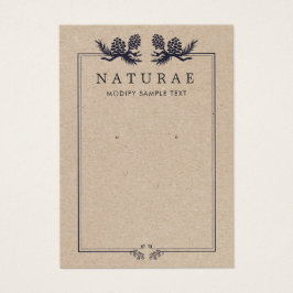 Rustic Kraft Pine Cones Ouvindo Jewelry Display