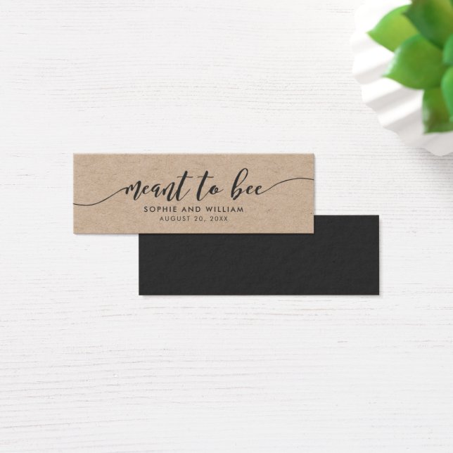 Rustic Kraft Relaxa Casamento de Script Significa  (Mesa)