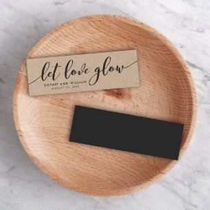 Rustic Kraft Roteiro de Casamento Relaxar Deixe o