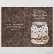 Rustic Lace Invadiu Casamento Mason Jar